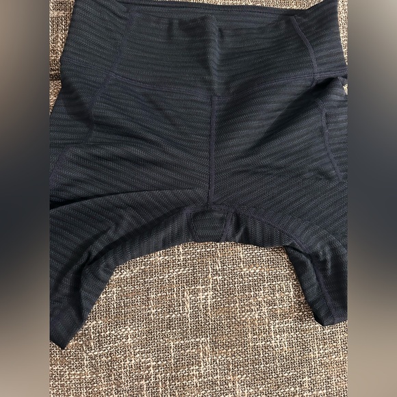 Athleta Mantra navy blue herringbone crop gym leggings mesh yoga Small - Picture 8 of 10